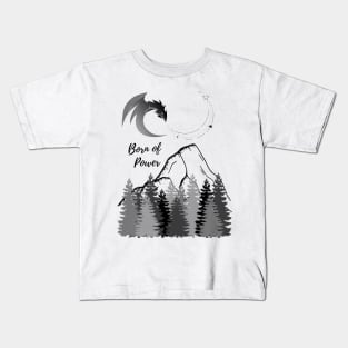 Born of Power Dragon Mountain Kids T-Shirt